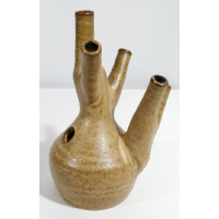 Keramiek olielampje, gesigneerd